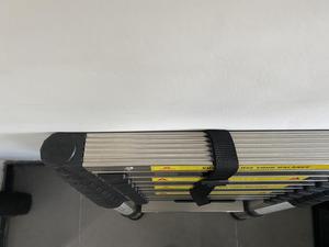 Escalera Telescópica Moderna de Acero Inoxidable de Alta Resistencia con Bloqueo de Seguridad, Escalera Plegable Portátil de <span class=keywords><strong>13</strong></span> Peldaños, Ahorra Espacio en el Apartamento - Product Image 6