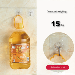 Móc dán tường hai mặt trong suốt, chống thấm nước, dùng cho phòng khách và phòng tắm, móc hút chân không - Product Image 6