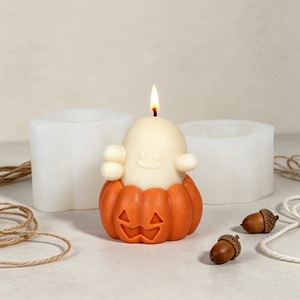 Halloween Ghost <b>Candle</b> <b>Mold</b> Silicone Resin Ornament <b>Mold</b> For Crafting DIY Decorations - Product Image 4
