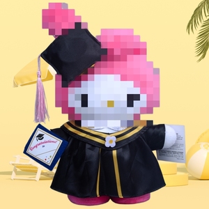 Vendita all'Ingrosso di Bambole di Peluche Melody Kuromi Kitty da 10 <span class=keywords><strong>Pollici</strong></span> (25cm), Personaggi Anime Cartoon per Regali di Laurea - Product Image 4