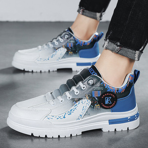 Zapatos de Hombre de Diseño Nuevo 2026, Venta al Por Mayor, Suela Blanda, Casuales, Transpirables, Deportivos, Parte Superior de Cuero Dividido, Cierre con Cordones, Cómodos - Product Image 4