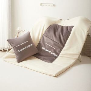 Soft Flannel 2 in 1 Pillow <b>Blanket</b> with Custom Airplane Design, Handmade, for Promotional and Corporate Gifts - Product Image 2