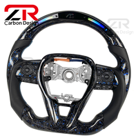 Accessoires de voiture pour Toyota Corolla XEI LE 2012-2026 Camry SE XSE TRD Avalon RAV4 Volant personnalisé en fibre de carbone forgée LED