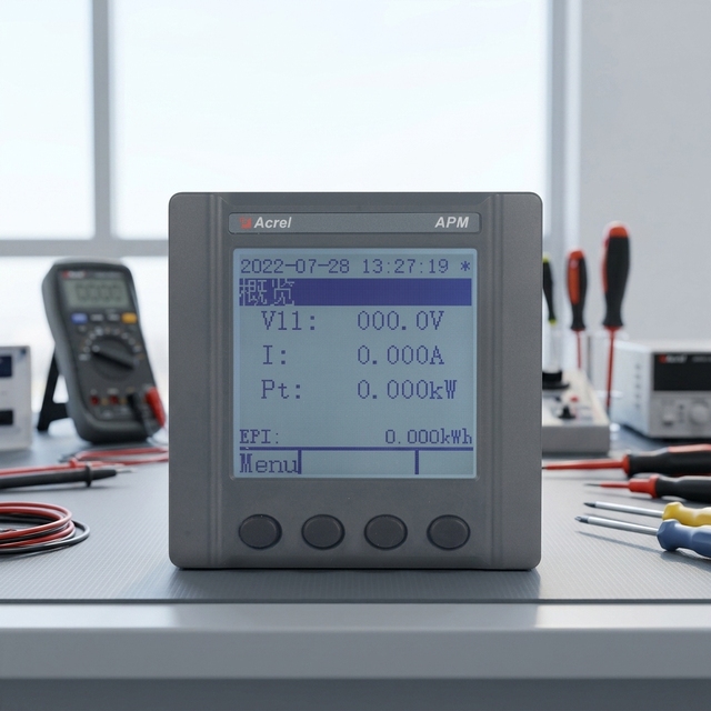 APM520 Expandable Modbus TCP Ethernet 4DI2DO Switch Output Power Meter for Factory Automation Panels