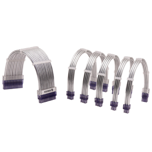 Kits de cables de extensión con funda de <span class=keywords><strong>fuente</strong></span> de alimentación para computadora ATX 24 <span class=keywords><strong>pines</strong></span> <span class=keywords><strong>4</strong></span> + <span class=keywords><strong>4</strong></span> <span class=keywords><strong>pines</strong></span> 6 + 2 <span class=keywords><strong>pines</strong></span> para PC Ca - Product Image 2