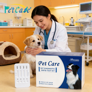 Kit de <span class=keywords><strong>test</strong></span> rapide réutilisable pour animaux de compagnie : Détection des virus CDV et Parvo chez les chiens – Bandelettes de diagnostic vétérinaire pour cliniques vétérinaires - Product Image 4