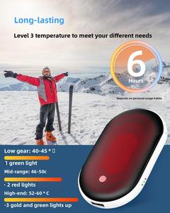 Promotion Mini Rechargeable Two-In-One ABS Double-Sided Heating USB Portable <b>Hand</b> <b>Warmer</b> Wholesale - Product Image 2