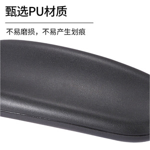 Accesorios para reposabrazos de silla de oficina A023, superficie de PU negra, para sillas de juego y de negocios - Product Image 1