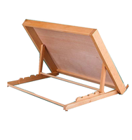 Table de dessin artistique réglable en bois naturel A3 à 4 positions 47x36cm, planche à dessin d'artiste
