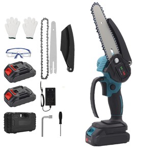 6" <b>Mini</b> Handheld Brushless Chain Saw <b>Cordless</b> <b>Chainsaw</b> Portable Garden Fruit Tree Pruning Saws Wood Cutting Machine CS02 Cordles - Product Image 1