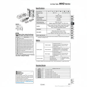 MXQ8-50AT โต๊ะสไลด์ลมนิวเมติก SMC - Product Image 1
