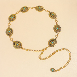 Carved Bohemian Ethnic Style <b>Metal</b> Waist <b>Chain</b> Light Luxury All-match Pants <b>Chain</b> Body <b>Chain</b> Female Waist Decoration - Product Image 6
