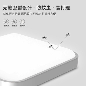 Ceiling <b>Light</b> <b>Led</b> Indoor Solar Powered Surface Mounted Cold White Plastic <b>Cover</b> 25000 Hours Lifespan - Product Image 3