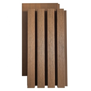 Revêtement mural extérieur en WPC, panneau cannelé moderne, imperméable, écologique, installation par clipsage pour la décoration <span class=keywords><strong>de</strong></span> jardin et <span class=keywords><strong>de</strong></span> parc - Product Image 3
