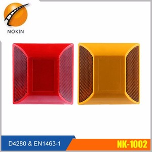고양이 눈 도로 마커 임시 도로 스터드 IP68 ojo de gat <span class=keywords><strong>3m</strong></span> 반사 ABS 플라스틱 활주로 고속도로 포장 도로 스터드 - Product Image 6