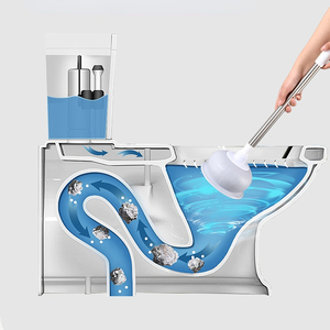 FF5134 salle de bain <span class=keywords><strong>cuisine</strong></span> bouché évier vidange plongeur haute pression poussée plongeant longue poignée en caoutchouc tasse toilette plongeur - Product Image 4