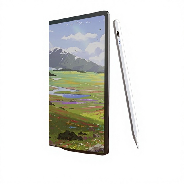 Active Metal Stylus Handwriting Compatible Capacitive Pen for iPad for & Android Devices Type-C Charging Adsorbable Design