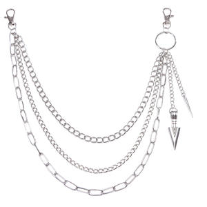 Cadena de cintura de múltiples capas estilo Hip Hop Punk Metal con colgante de flecha para hombres y mujeres, accesorio de moda para pantalones. - Product Image 5