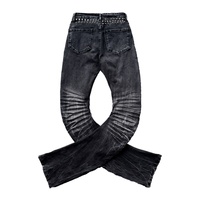 Fabricant en gros de jeans en denim pour hommes, OEM ODM, pantalons baggy à plusieurs boutons, fournisseur d'usine, pantalons amples en gros, LOGO personnalisable