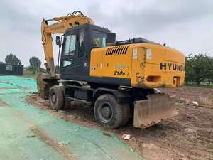 Excavatrice sur pneus Hyundai d'occasion 21 tonnes R210W-9 R210W-7 R210W, excavatrice sur pneus Hyundai 210W 210 d'occasion à vendre - Product Image 2
