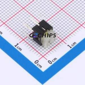 TSL06121-072B830BF-1E01 Tactile Switch Through hole-6P,6x6mm Switch Single Pole Single Throw Rectangle Button 2.5N 6mm - Product Image 1