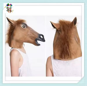 Disfraz de Caballo Divertido <span class=keywords><strong>Cyou</strong></span> DL176 al por Mayor, Disfraz de Animal de Látex para Adultos, Disfraz de Carnaval, Accesorio para Fiesta, Halloween, Pascua, Cosplay - Product Image 4