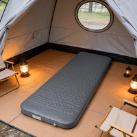 Matelas de camping auto-gonflant pliable avec pompe électrique, étanche, pour usage extérieur et hôtelier, vente directe usine