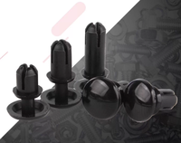 Rivets à tête ronde, rivets à pousser en nylon, rivets en plastique blanc et noir de type R pour fabricants de fixations de cartes de circuits imprimés
