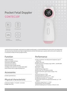 <span class=keywords><strong>Prix</strong></span> du <span class=keywords><strong>Doppler</strong></span> fœtal de poche de qualité hospitalière portable CONTEC10F - Product Image 2