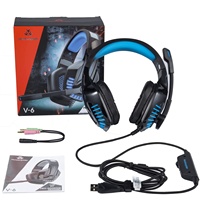 Casque de jeu surround USB avec micro, casque audio anti-bruit pour jeux