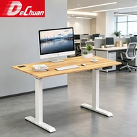 Bureau debout électrique réglable en hauteur YZ Modern avec colonnes de levage en acier inoxydable pour usage commercial