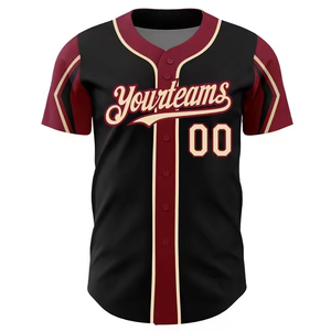 Camiseta de béisbol de alta calidad uniforme en blanco personalizado bordado y sublimación Logo niños jóvenes al por mayor camisetas de béisbol - Product Image 1