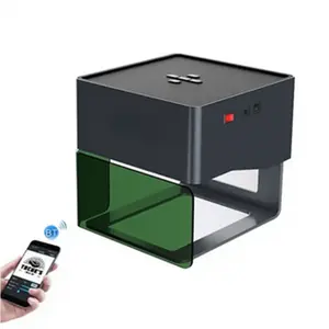 Hoàn hảo Laser CO2 máy khắc laser mini tự động DIY đánh dấu máy cho Acrylic gỗ cam chai Nước Kim Loại