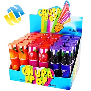 Vente en gros Bonbons Halal Boîte Mélange d'arômes aux <span class=keywords><strong>fruits</strong></span> DIY Crayon Rouge à lèvres Sucette Jouet pour enfants Rouge à lèvres Bonbons Jouet OEM - Product Image 3