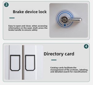 Mật độ cao lưu trữ di động Kệ thiết kế hiện đại có thể điều chỉnh Tủ hồ sơ <span class=keywords><strong>Rack</strong></span> cho các trường học & hội thảo sử dụng - Product Image 5