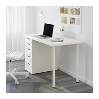 Bureau d'ordinateur portable, bureau avec tiroir de rangement et rabat un bureau d'ordinateur avec tiroirs