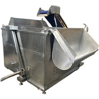 Friteuse industrielle entièrement automatique personnalisable pour frites de pommes de terre, avec fonction de décharge et de mélange automatiques