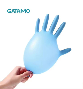 Gants en <span class=keywords><strong>vinyle</strong></span> bleus jetables sans poudre SV012 pour usage domestique et alimentaire - Product Image 2
