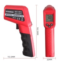 Thermomètre infrarouge industriel DT8380AH ShengCe, testeur de température sans contact au laser, USB, OEM/ODM, écran LCD, stockage de données 1