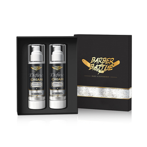 BARBERBATTLE Factory GMPC CPNP Look naturel Tenue forte Facile à utiliser et à nettoyer Crème de coiffure Définir la crème de contrôle Argile - Product Image 1