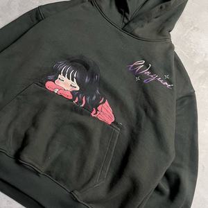 Sudadera con Capucha Personalizada para Hombre, 100% Algodón, Tejido de Rizo Francés, Estilo Holgado, Dobladillo sin Rematar, Transpirable, Ecológica, Digital - Product Image 3