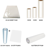 Film DTF A4 de haute qualité à pelage instantané, film d'impression par transfert thermique brillant et brillant à chaud pour T-shirts