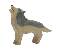 Ornement animal renard en bois fait à la main, décoration de la maison, jouet en bois renard pour enfants d'âge préscolaire