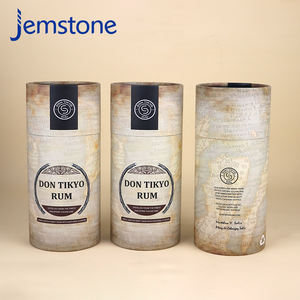 Emballage de boîte de conteneur rond de tube de luxe en carton kraft de cylindre de papier de poussée d'aliments écologiques imprimés personnalisés - Product Image 2