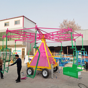 Karnaval binmek eğlence parkı sürmek taşınabilir salıncak dönen römork uçan sandalye hareket - Product Image 2