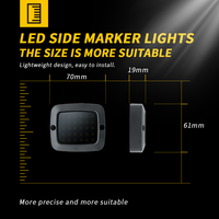 DXZ MD-30 30 LED Blanc Feu de position latéral et de dégagement, Feu de signalisation d'avertissement de rechange, Référence OE DXZMD30 12V-24V 2.8W Garantie 1 an