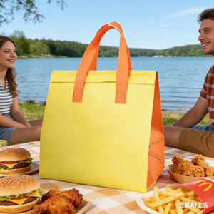 Luxury Modern Durable Eco-Friendly Insulated <b>Cooler</b> <b>Backpack</b> with Custom Logo Sand Color Large Capacity for Cans & Food Storage - Product Image 1