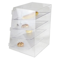 Présentoir transparent en acrylique pour comptoir de nourriture, présentoir pour pain, donuts, coffret de boulangerie