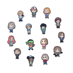 Novedad 2026: Charms para Zuecos de <span class=keywords><strong>Stranger</strong></span> <span class=keywords><strong>Things</strong></span>, el Clásico de Montañas y Ríos. Charms de PVC de Diseño para Zapatos al por Mayor. - Product Image 2