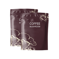 Poudre de café fonctionnel aux champignons - Mélange de café instantané végétalien au Cordyceps, Crinière de cheval, Reishi et Huile MCT, Fourniture OEM, Chocolat